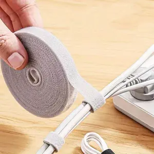 1M Cable Organizer Cable Management Wire Winder Tape Earphone Mouse Cord Management Ties Protector For iPhone Xiaomi Samsung