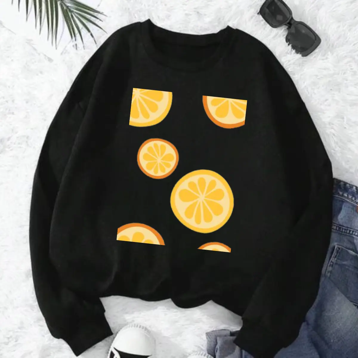 Lemon Sweatshirt, Juicy Sweatshirt, Summer Gift, Holiday Sweatshirt, Fruit Sweatshirt, Holiday Gift, Lemon Hoodie Classic Womenswear