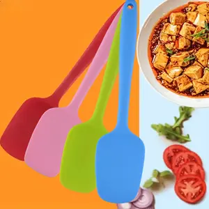 Set of 4 Extra-Large 10.6-Inch Silicone Spatulas That Are Heat-Resistant,Non-Stick,And Easy to Clean,Ideal for Cooking,Baking, And Mixing kitchen gadgets