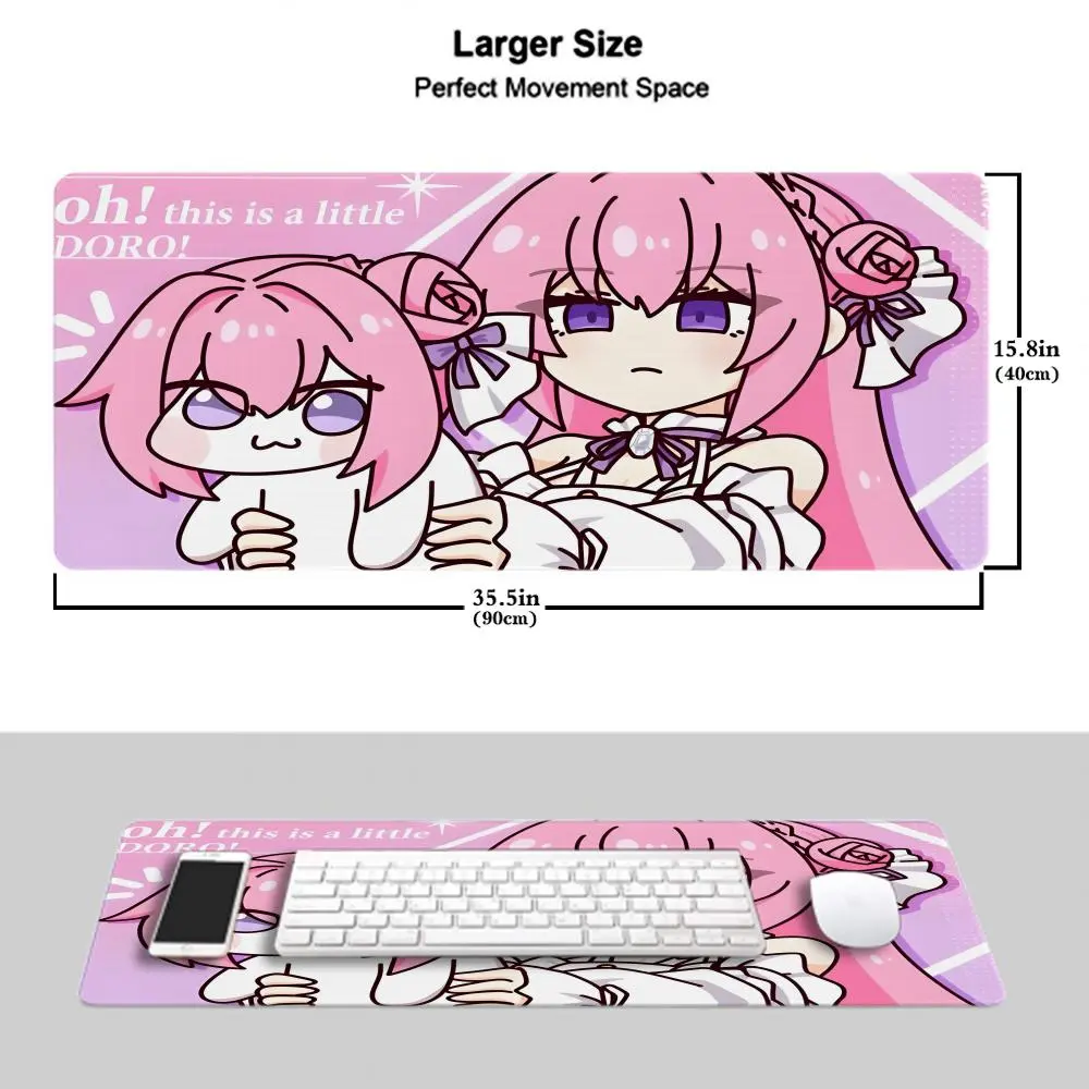 Kawaii Anime Doro Dog Mouse Pad Design XXL 1000×500mm 900×400mm 800×