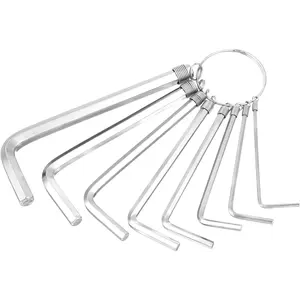 8 Pcs Allen Wrenches Sets, Portable 1.5mm-6mm Allen Wrench 8 in 1 Metric L Shape Hex Key Sets Hex Head Socket Screw for Basic Home Repair and General Applications 53  pcstoolset