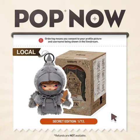 [POP NOW] POP MART Hirono Mist-Walker Series - Plush Doll Pendant Blind Box, Keychain, Mystery Gift