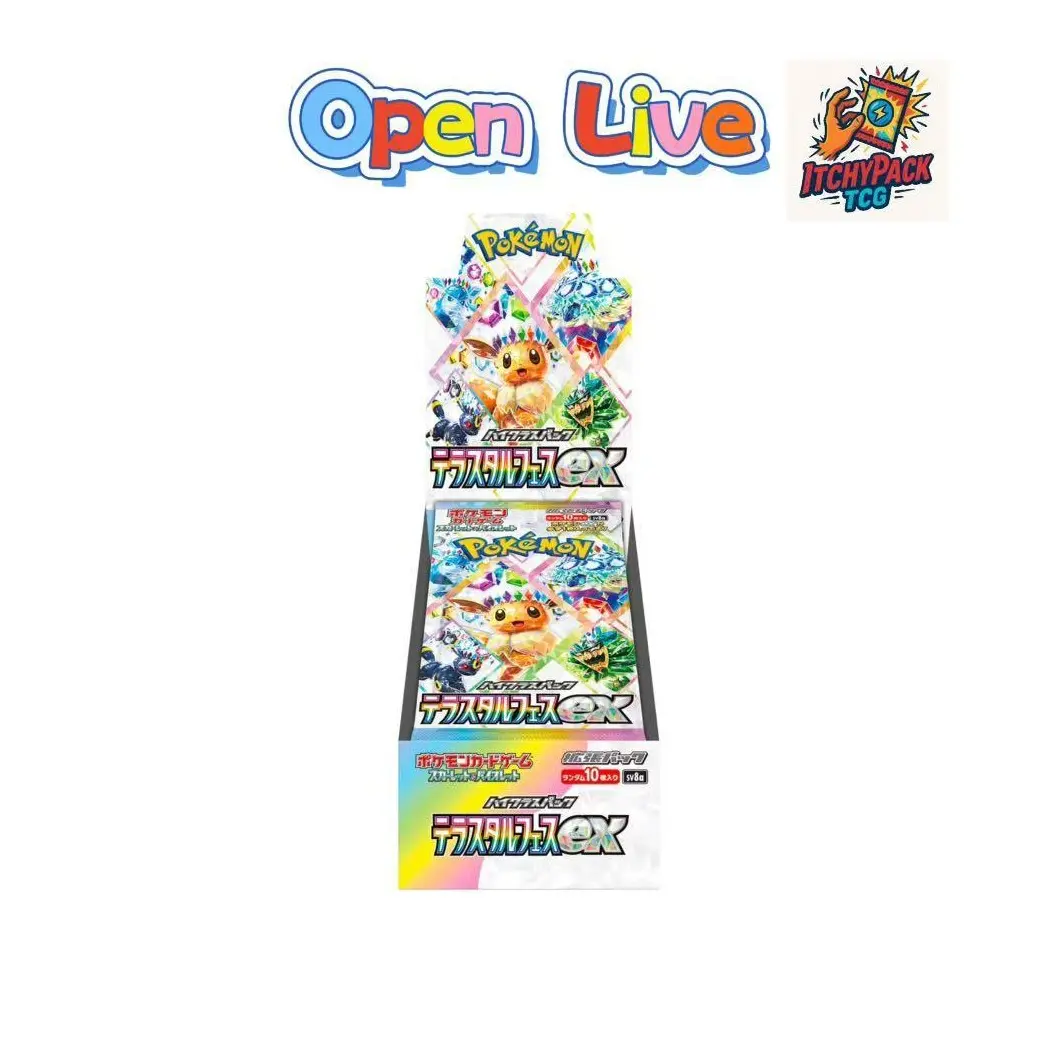 Eevee Terastal Festival Booster Box Exclusive Japanese Edition Collectors Dream Sealed Live Opening - TikTok Shop Eevee Terastal Festival Booster Box Exclusive Japanese Edition Collectors Dream Sealed Live Opening - TikTok Shop