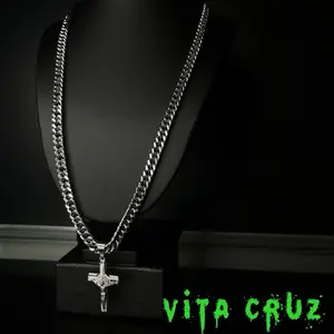 Create your own Cross 23" Pendant Necklace 100% Stainless Steel Jewelry