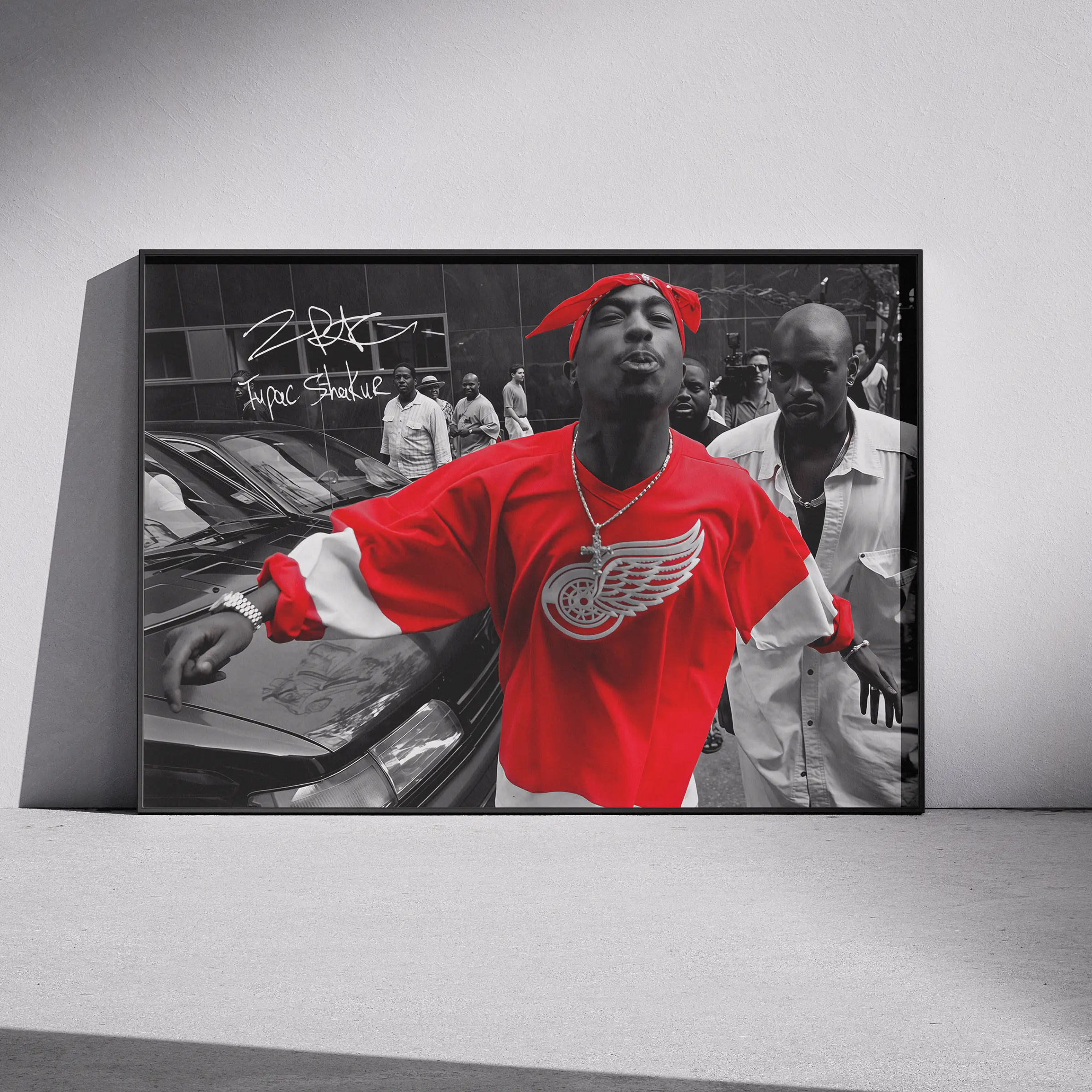 Tupac West Coast Rap Legend Poster, Vintage 2Pac Shakur Wall Art, Hip Hop 90s Decor Home, Rapper Merch, MADE IN USA