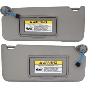 Pair Grey Sun Visor Left and Right Compatible with Accord 2008-2012 2013 2014 2015 2016 2017 83280-TA0-A91ZB 83280-TA5-A51ZA