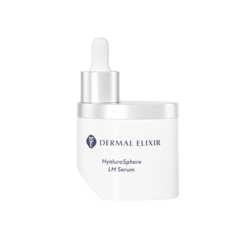 Dermal Elixir HyaluroSphere LM Serum (40mL) - Low-Molecular Hyaluronic Acid & MCT - Deep Hydration, Plumping, Glass Skin
