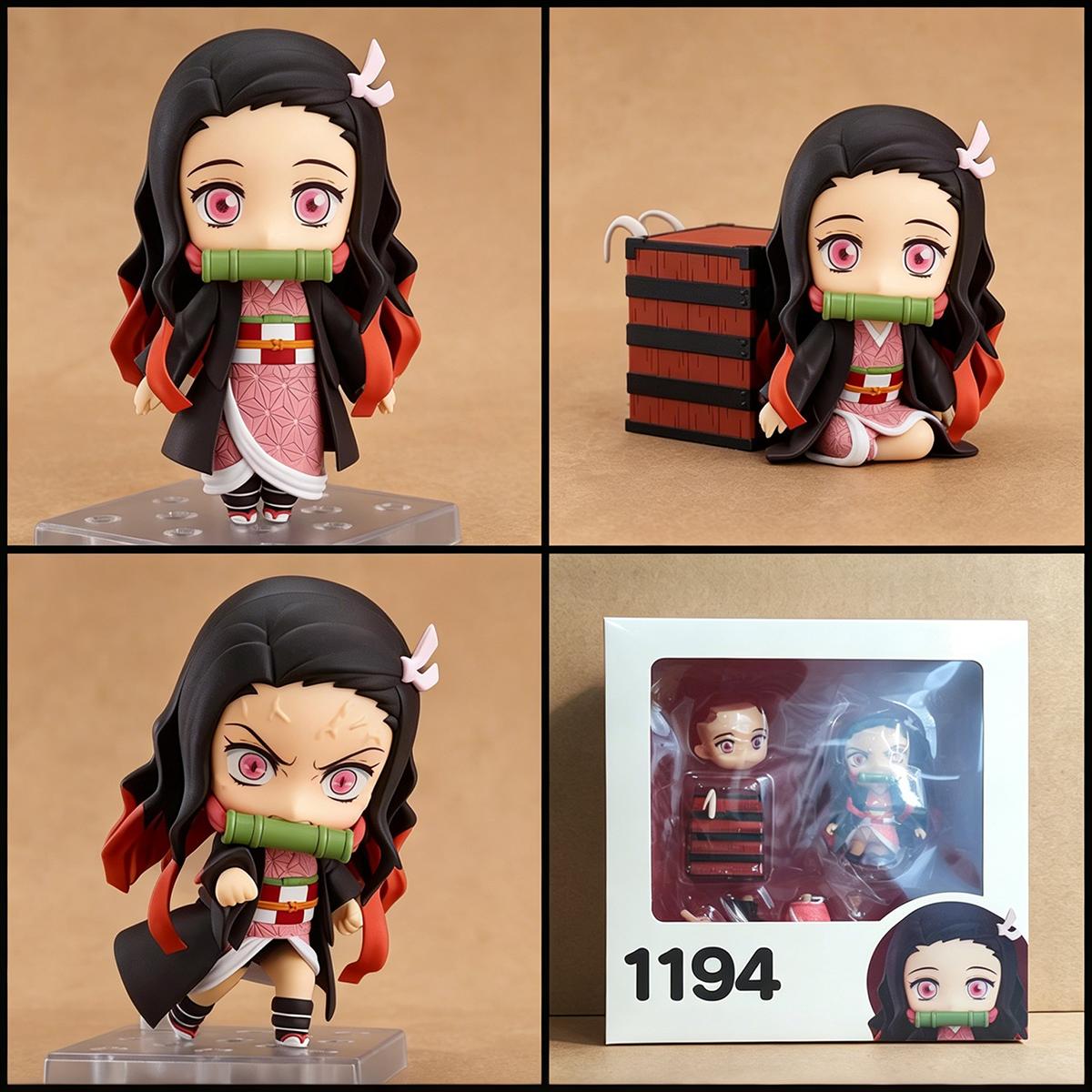 Demon Slayer Q Version Figures | Muichiro Mitsuri Nezuko Tanjiro Zenitsu Inosuke Rengoku Giyuu Shinobu Sanemi Genya Tengen Akaza | Collectible Anime Action Chibi Figure Toy with Movable Joints & Changeable Face