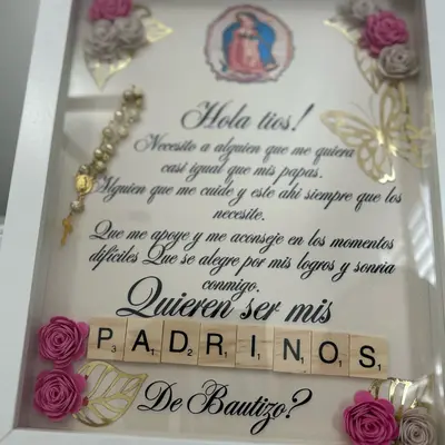 Hola Tios Quieren Ser Mis Padrinos Baby Bodysuit - Baptism Godparent Request Onesie In Spanish For Bautizo