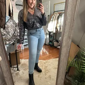 The Show Stopper Black Sequin Bodysuit