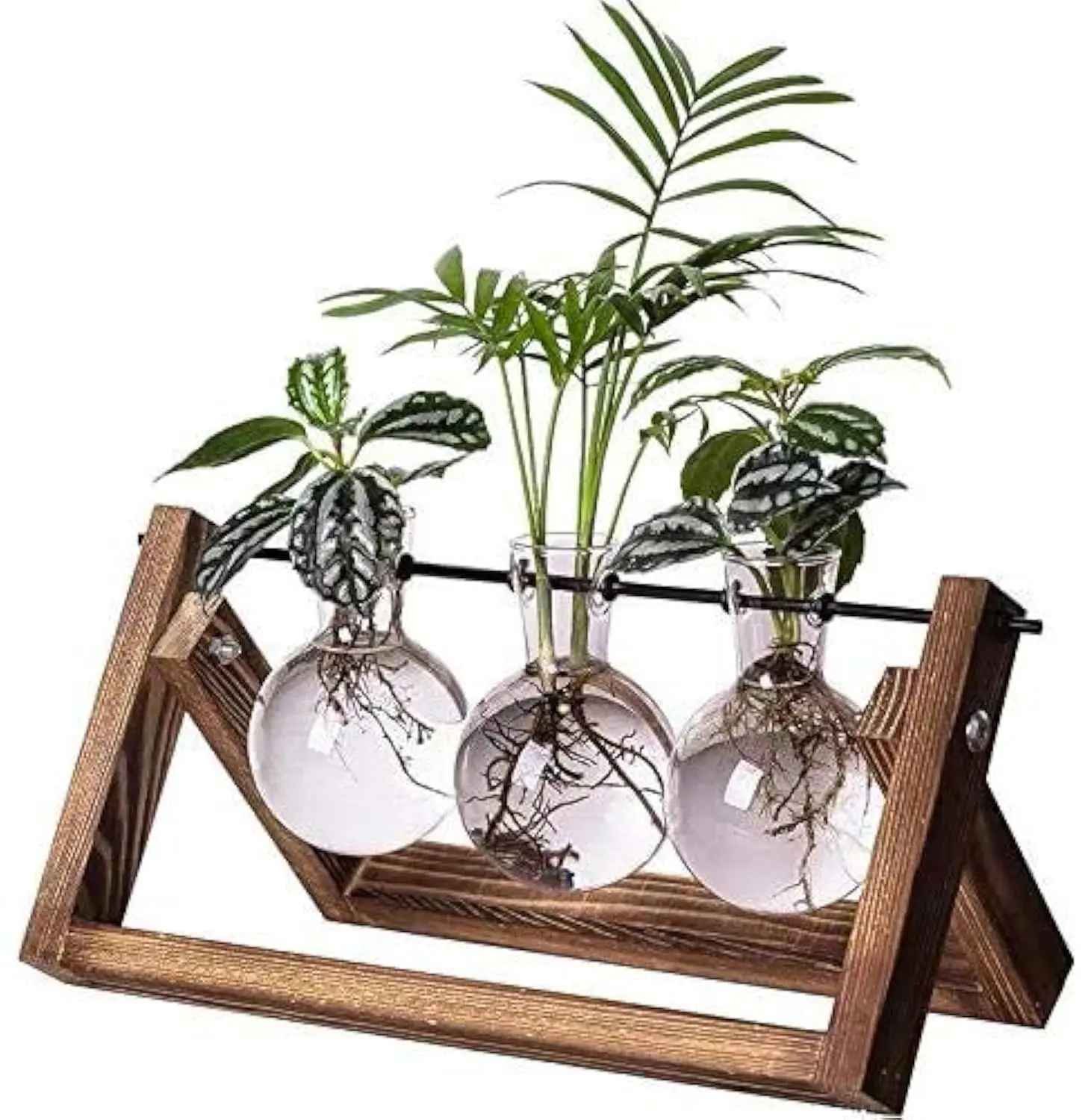 indoor plant pots modern Kate and Laurel Gabi Decorative Glam Metal Planters, 12 x 27, Satin Gold, Modern Metallic Indoor Planters for Display and Decoration, Size: 2 Piece main image 1