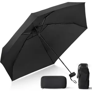 Compact Travel Umbrella with Case - Mini Umbrella for Purse, Small Lightweight & Design  for Parasol Outdoor Sun&Rain Umbrellas