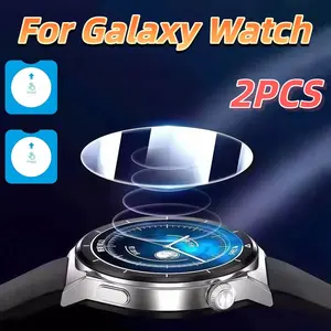 2-Pack Tempered Glass Screen Protector for Galaxy Watch7 Ultra 4-8, Ar Coating, Easy Installation, Scratch-Resistant, Samsung Compatible