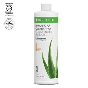 Herbalife Herbal Aloe Concentrate Mango Pint 16 fl oz Aloe Vera Liquid Drink Mix Tropical Flavor Beverage for Daily Hydration, Natural, Customizable, Plant-Based
