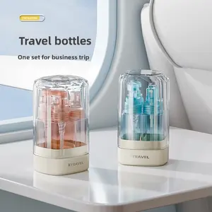 Travel refill bottles, portable press-type lotion and toner storage bottles, mouthwash cups, spray bottles, small sample empty bottles