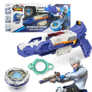 INFINITY NADO S7 Battle Top Starter Pack Set with Bow-Shaped Launcher Infinite Acceleration, Metal Defense Type Battle Toy, Right-Spinning Top Game Toys for Boys Girls 5+,