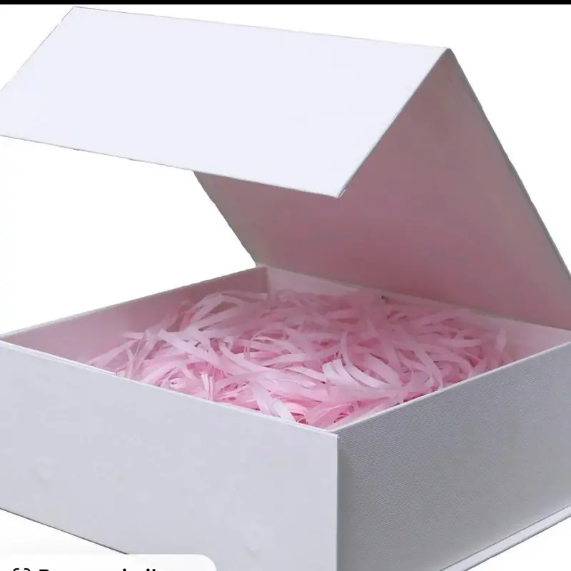 Oro Laminado Open Your Box with Pink Shredded Paper for Elegant Gift Wrapping Perfect for Special Occasions Xuping