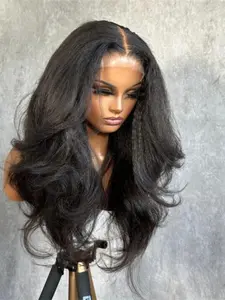 26 Inch Long Soft Wool Curled Wave Wig, Lace Front Design, HD Lace Frontal, Pre-Trimmed Hairline, Suitable for Women Daily Wear, Lace Frontal Wigs, Curly Hair Wigs