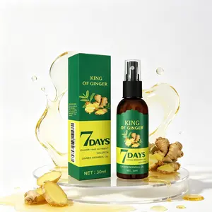 Ginger Hair Strengthening Spray – Scalp Nourishing & Massaging Mist, Repairs Hair Quality, Reduces Breakage Adds Thickness, Lightweight Shine Smooth Daily Care 30ml