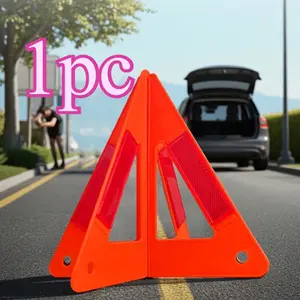 Foldable Car Warning Triangle Emergency Accident Stop Sign Reflective Beacon Collapsible Hazard Warning Light
