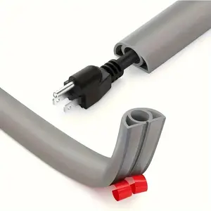 Yitape Cable Management Kit, Flexible Floor/wall Installation, Self-Adhesive Design, Anti-Trip Safety Feature, Hidden Network Fiber Solution