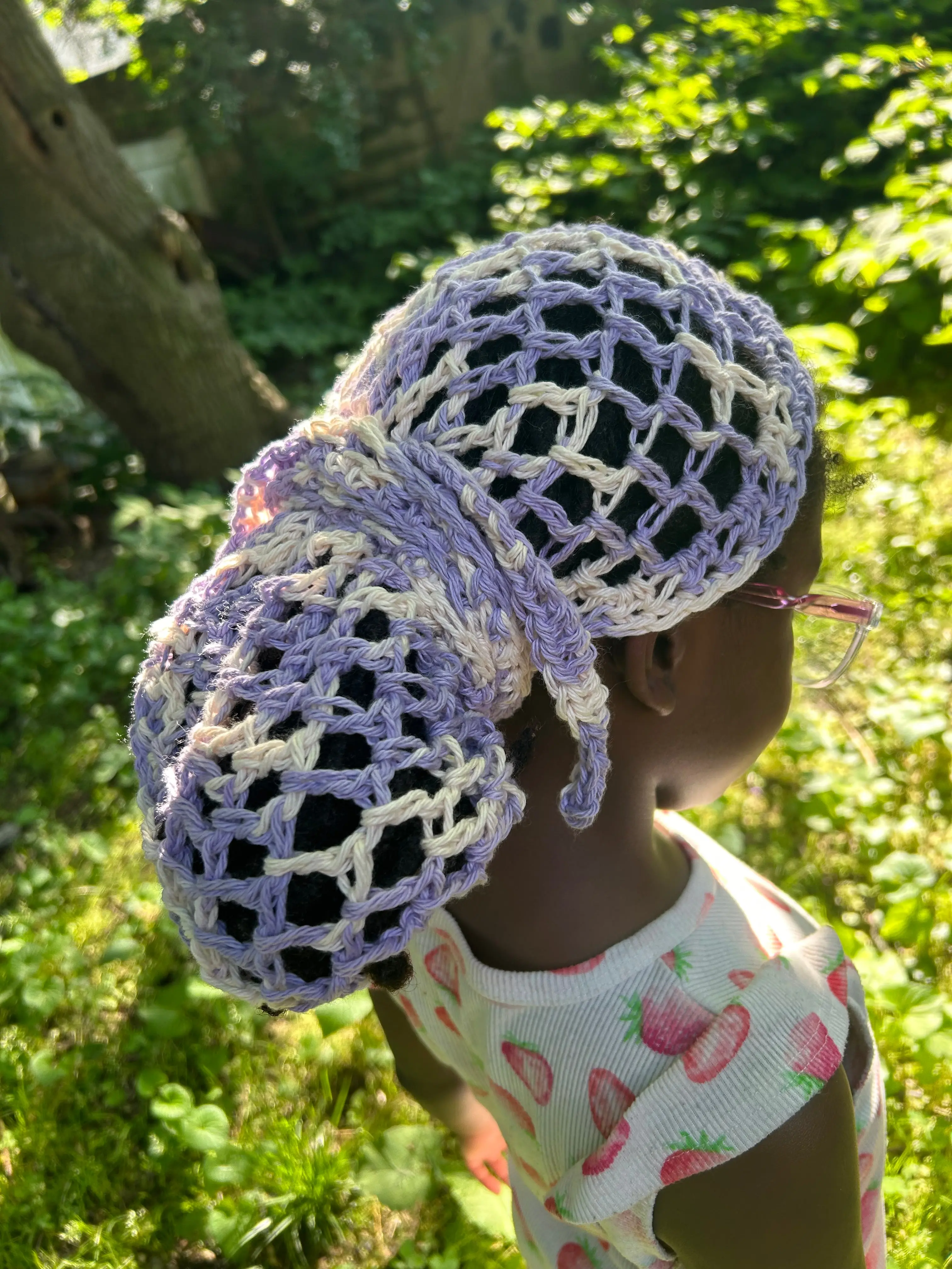Crochet headwrap  cotton