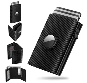 Valentine's Day-Portable Smart Men's Wallet with RFID Bloking 6-9 Cards,Smaller and More Portable,Gift for Men,ID Window Cash Slot.