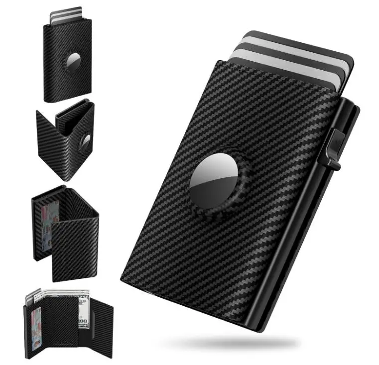 Portable Smart Men's Wallet with RFID Bloking 6-9 Cards,Smaller and More Portable,Gift for Men,ID Window Cash Slot.