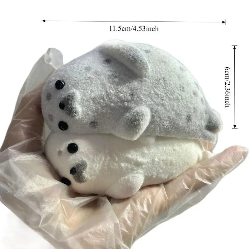 Cute Squishy Seal Squeeze Toys Super Soft Pinching Fingertip Toy Slow Rebound Antistress Gift Stress Relief Adult Sensory Toy