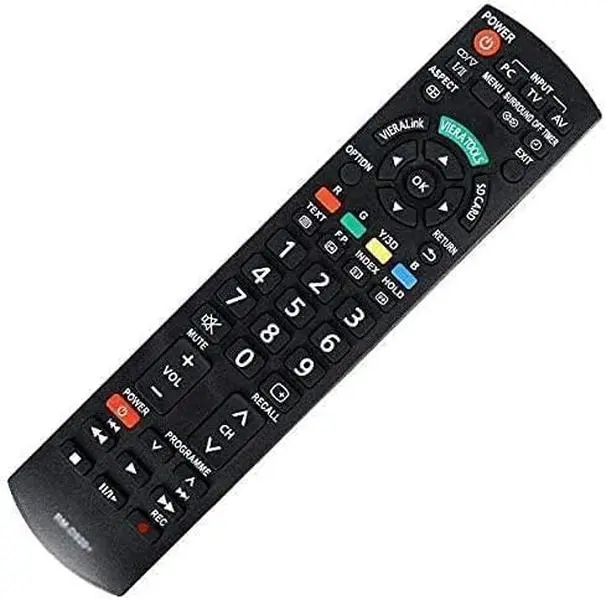 Panasonic Black Replacement Remote Control for HDTV Home Entertainment - Compatible with RM-D920+, N2QAYB000495, N2QAYB0003, TH-C50FD18, TH-C46FD18, TH-40PE8, TH-40PE8U, TH-50PX50U, TH-42PX50UA, TH-37PX50U, TH-50PX50