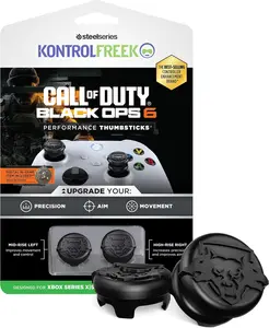 KontrolFreek Call of Duty: Black Ops 6 Performance Thumbsticks for Xbox One and Xbox Series X | 1 High-Rise, 1 Mid-Rise | Black