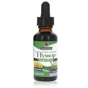 Nature's Answer Alcohol-Free Hyssop Herb 1-Fluid Ounce | Mood Support | Gluten-Free | No Preservatives | Single Count