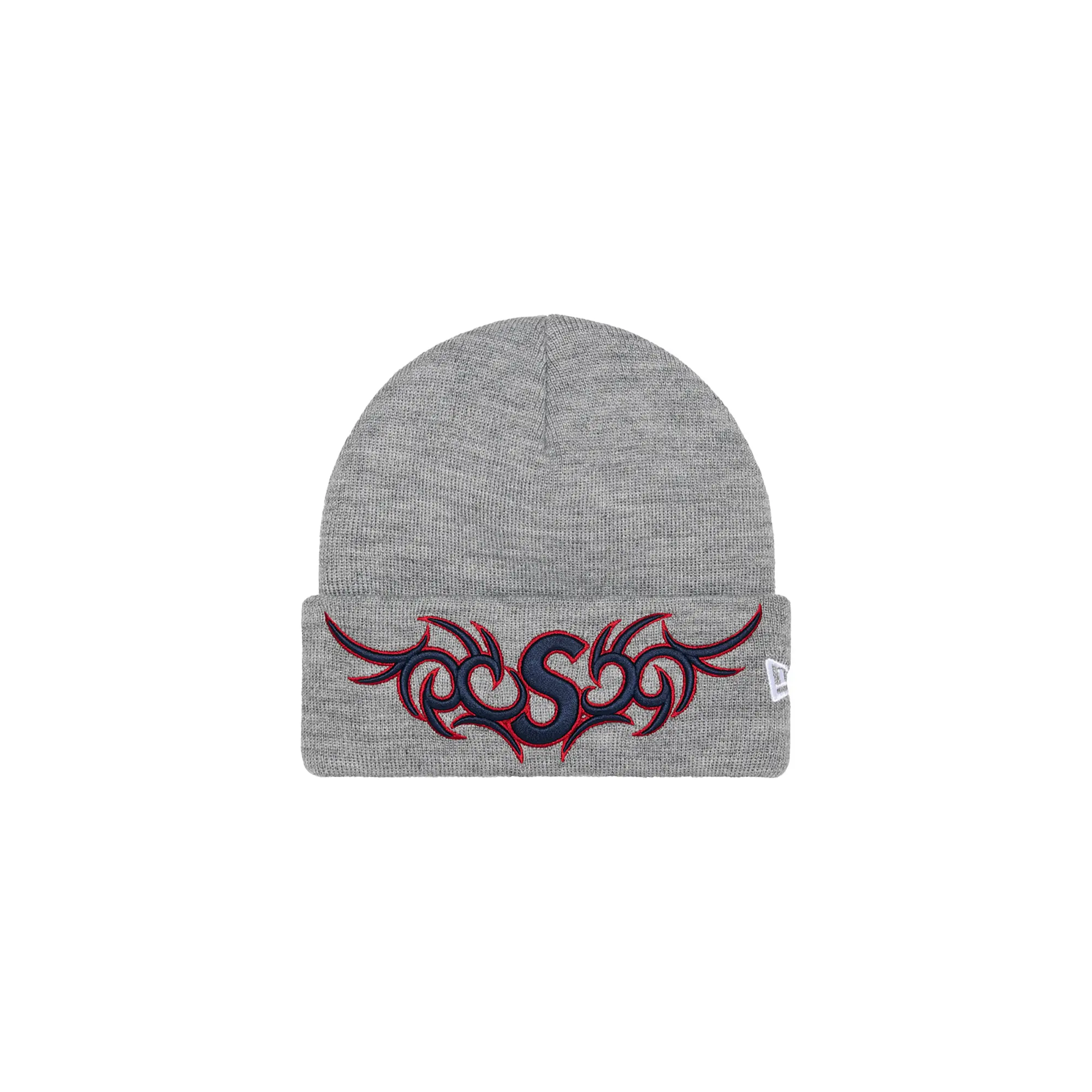 New Era® Tribal S Logo Beanie "FW25 - Heather Grey" SU26070