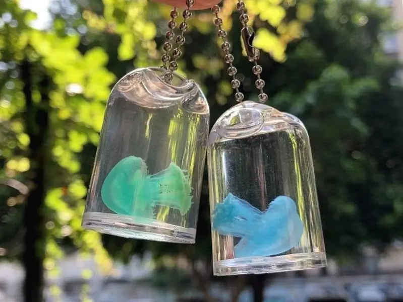 Cute Jelly Keychain,Stylish Keychain, Fashionable Keychain for Women & Men, Trendy All-match & Exquisite Keychain for Birthday Gift, Keychain Pendant,SummerVibe,Christmas