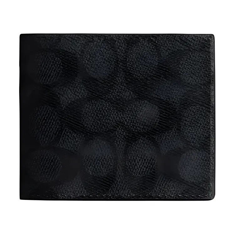 Coach Embossed Billfold Wallet in Coated Canvas for Men