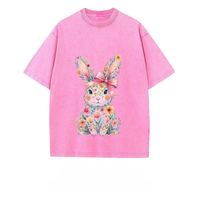 Summer Loose Printed Short Sleeve T-Shirt | Comfortable Everyday Crew Neck Printed Basic T-Shirt