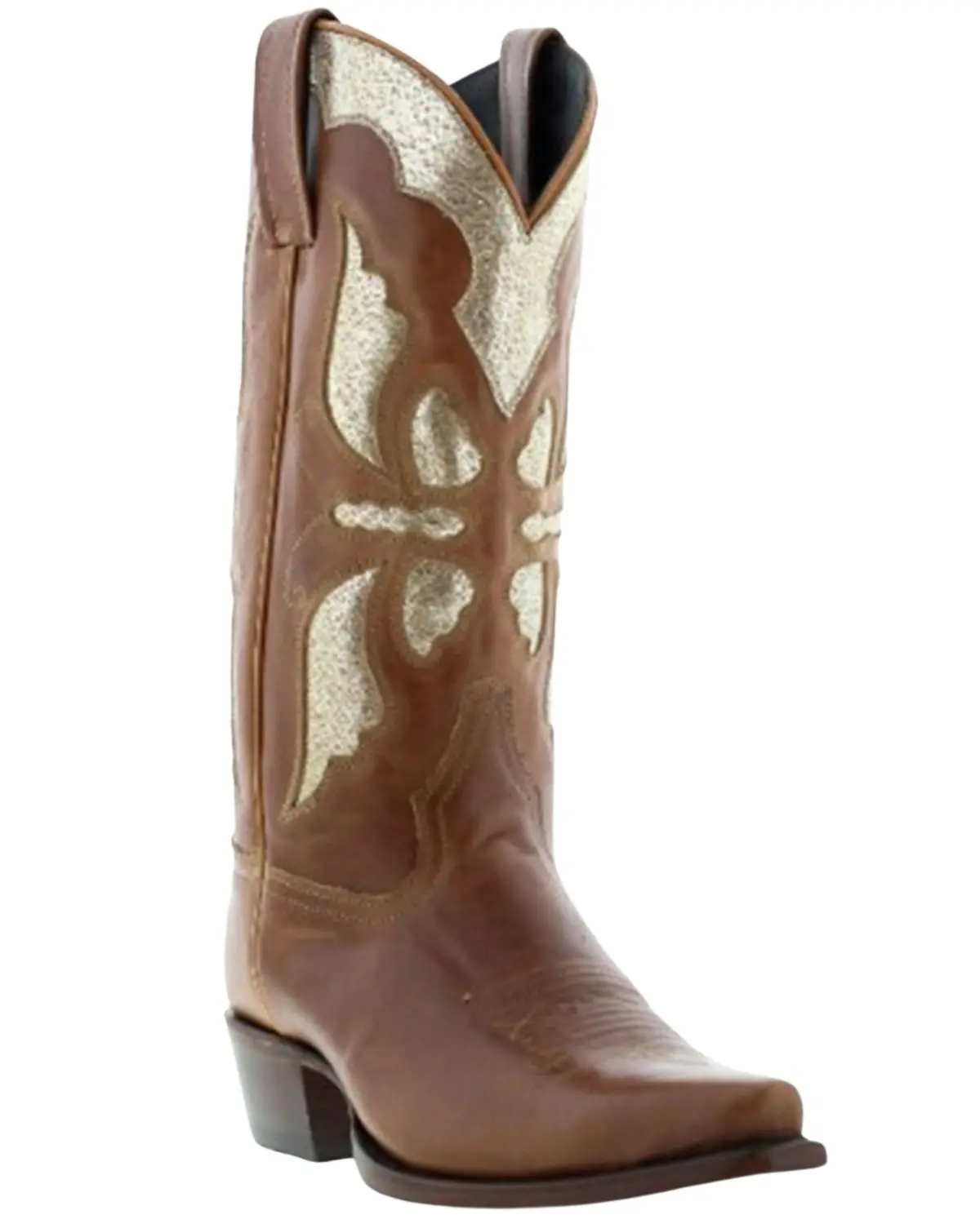 Liberty Black Women's Botas Caborca For Metallic Inlay Western Boot Snip Toe - Sl-Mac147 A