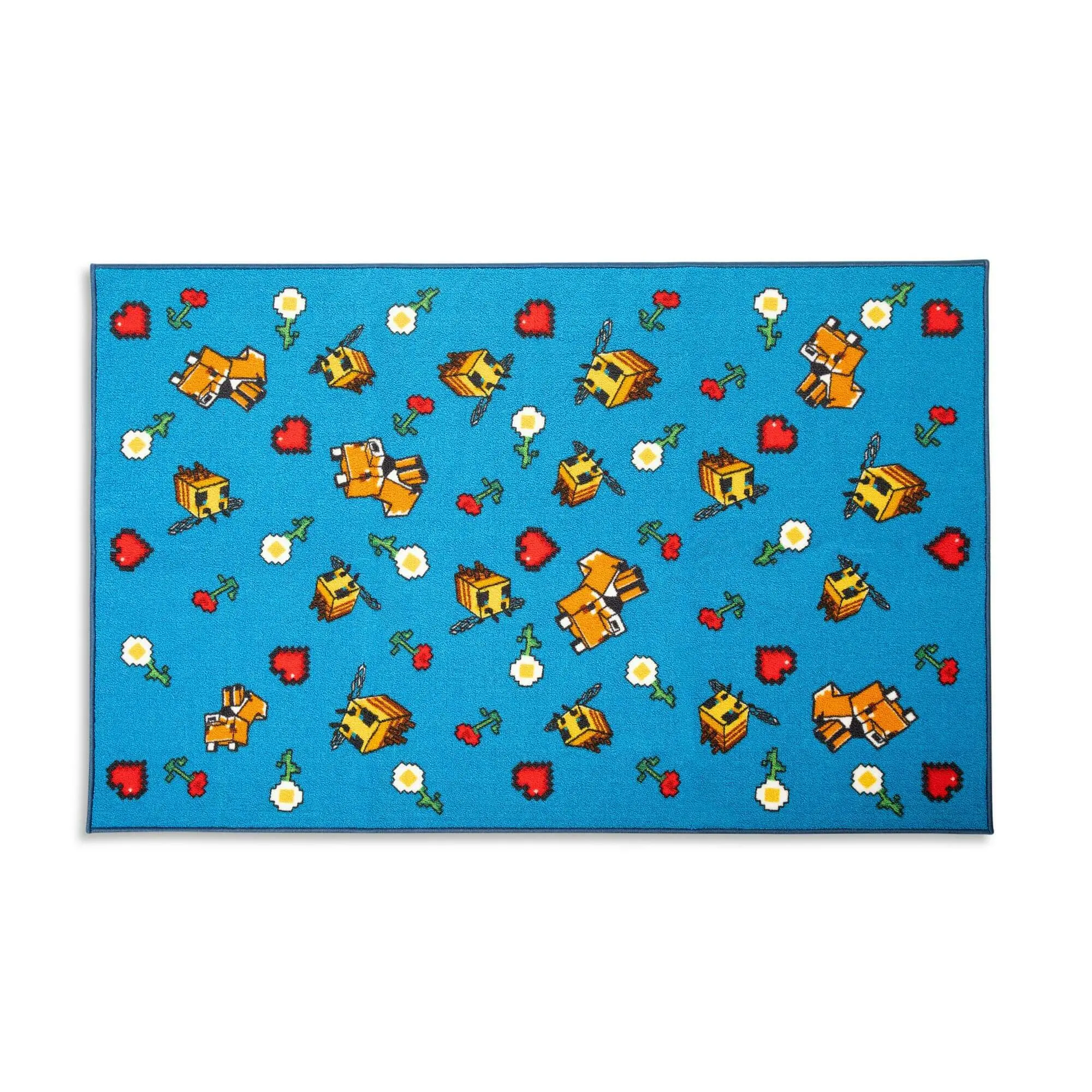 Minecraft Peaceful Printed Area Rug | 60 x 39 Inches