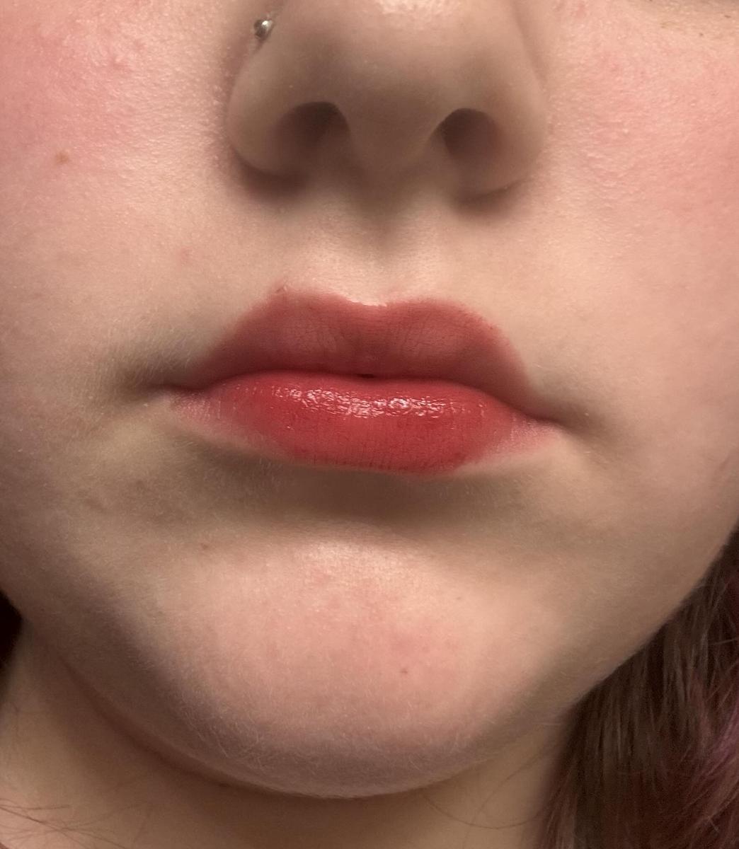 Item: Left on Red - sheer red