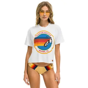 SIGNATURE MIAMI BOYFRIEND TEE - WHITE