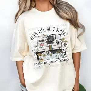 When Life Gets Blurry Adjust Your Focus DFT Graphic T-Shirt