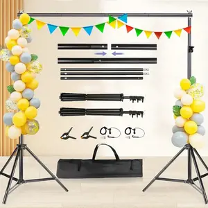 Photography Studio Backdrop Stand Photo Video Studio Background Stand Backdrop Support System Kit Scenery Shelf Frame Light Kit