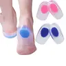 Unisex Silicone Gel Heel Cups for Shock Absorption & Plantar Fasciitis Relief, Shoe Insoles, Silicone Inserts, Transparent Ergonomic Heel Protectors for Sneakers & Boots, Comfortable for Sports & Daily Wear, Shock Absorbing Insoles