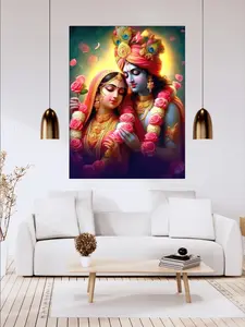 Radha Krishna Printed Canvas
