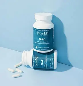 BrainMD - NAC | N-Acetyl L-Cysteine Antioxidant + Immune Support - 60 vegan capsules