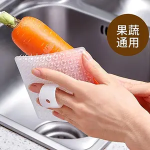 Fruit And Vegetable Cleaning Brush Kitchen Cleaning Brush Washing Vegetable Brush Silicone Dishwashing Brush Fruit Brush Household Bendable Multi-Functional Fruit And Vegetable Cleaning Brush