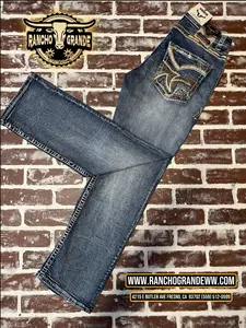 MOD-414 Western Cowboy Jeans Straight  Fit  Boot Cut