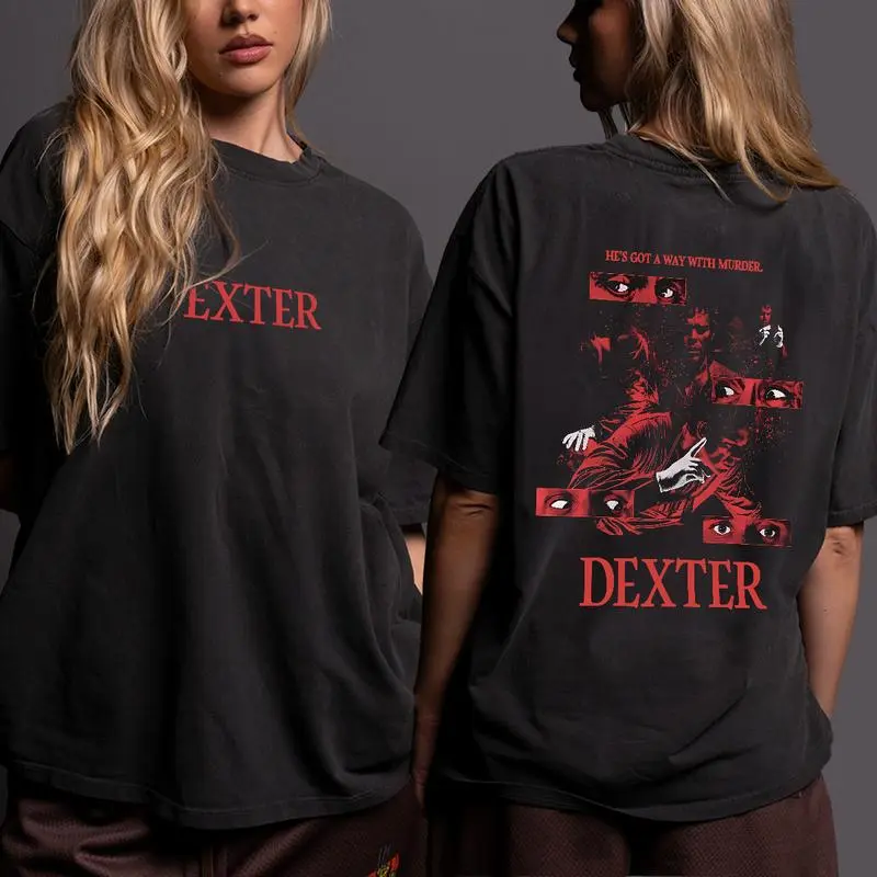 Red Dexter Shirt Funny Dexter meme Shirt Dexter Morgan Shirt Casual Cotton, Birthday Gifts, Collaboration Shirts, Gifts for fans Classic Crewneck