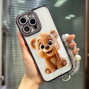 Phone cases for iphone 11 cases and iphone 16 case, fits 15, 13, 12, 14, 16, bumpy sides TPU casing, protector, cute, full edge casing Cover Protection