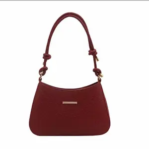 Women's Mini Shoulder Bag, Woven Texture, Knotted Strap, Chic Fashion Cross Body Bag (for women, shoulder-wearing)